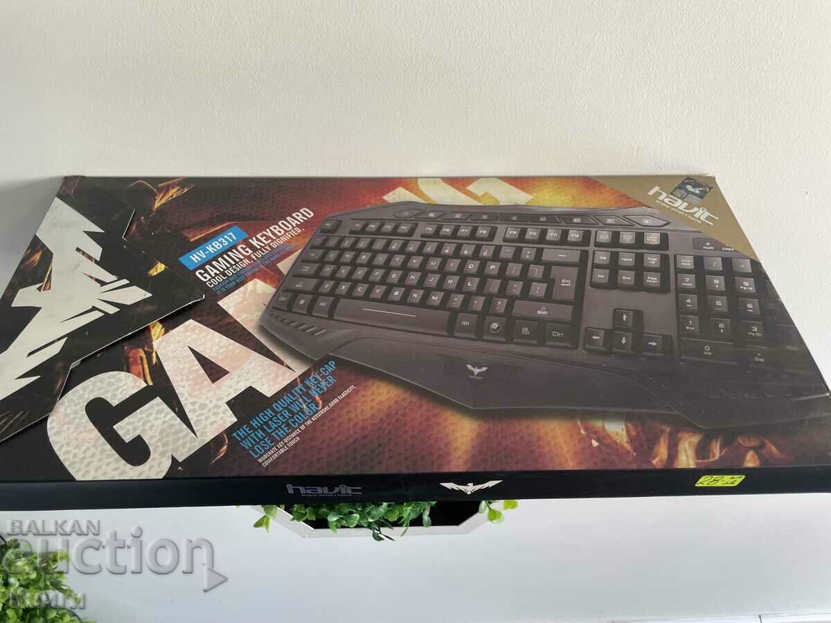 Геймърска клавиатура HAVIT HV-KB317 GAMING, Черен - нова