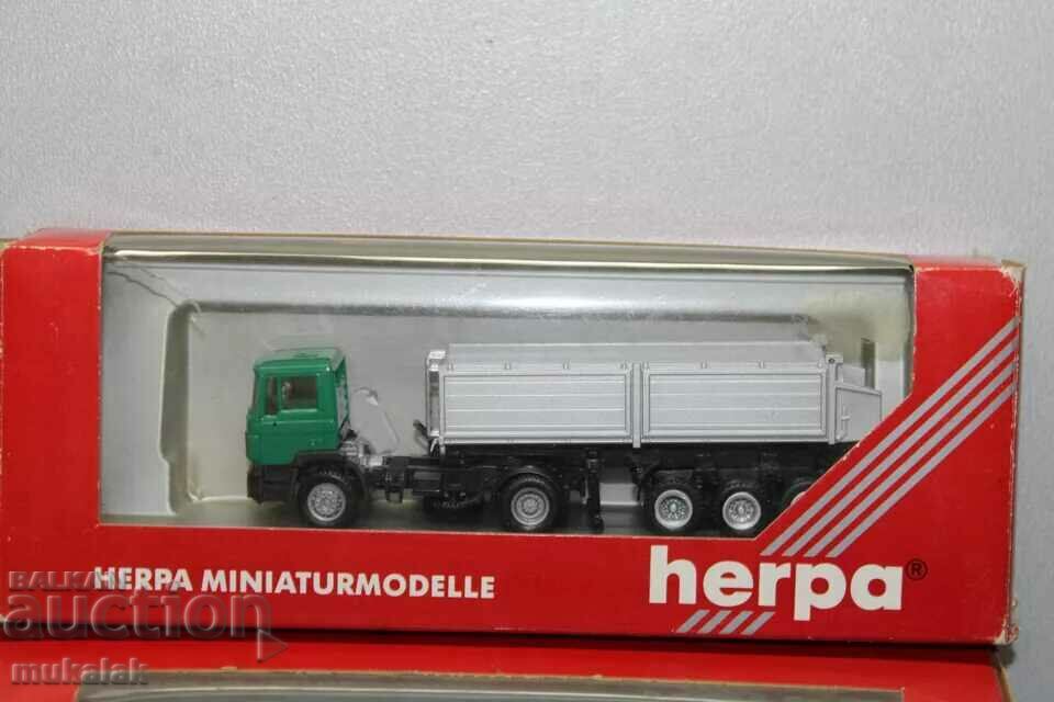 H0 1/87 HERPA MERCEDES BENZ DUMP TRUCK ΜΟΝΤΕΛΟ ΕΛΑΣΤΙΚΩΝ