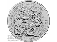 NEW!!! SILVER 1 OZ 2025 BRITAIN - MYTHS AND LEGENDS BEOWLF AND