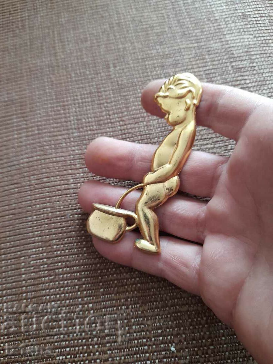 Auction  Old sign, toilet sign