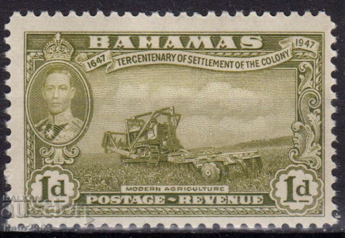 GB/Bahamas1947-KGVI-300 colonizarea insulei Elefthera, MLH