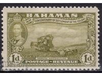 GB/Bahamas1947-KGVI-300 colonizarea insulei Elefthera, MLH