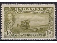 GB/Bahamas1947-KGVI-300 αποικισμός της νήσου Ελεύθερα, MLH