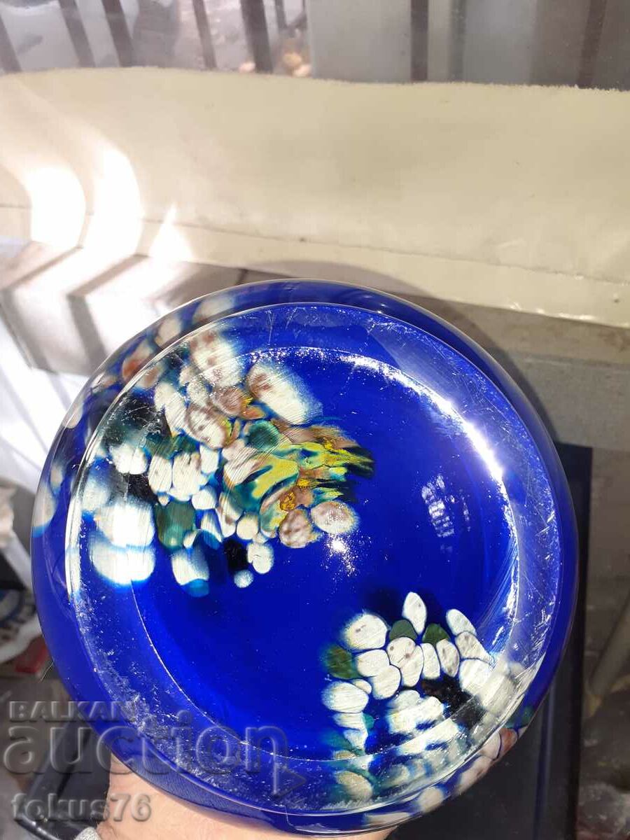 Amazing large vase Murano glass cobalt - 5 Amazing large vase Murano glass cobalt - 5