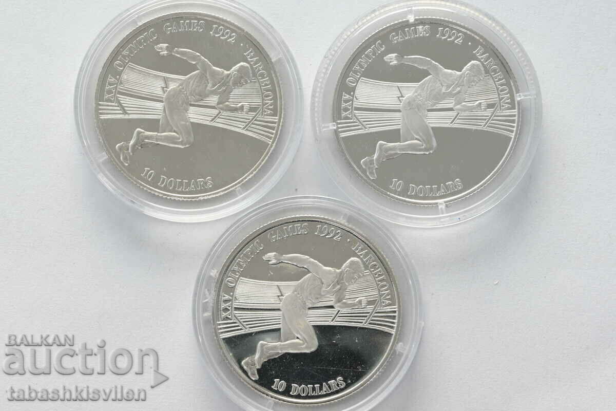 3 Cook Islands Silver Coins 10 Dollars 1990 with price 120.00 BGN | € 61.36 3 Cook Islands Silver Coins 10 Dollars 1990 with price 120.00 BGN | € 61.36