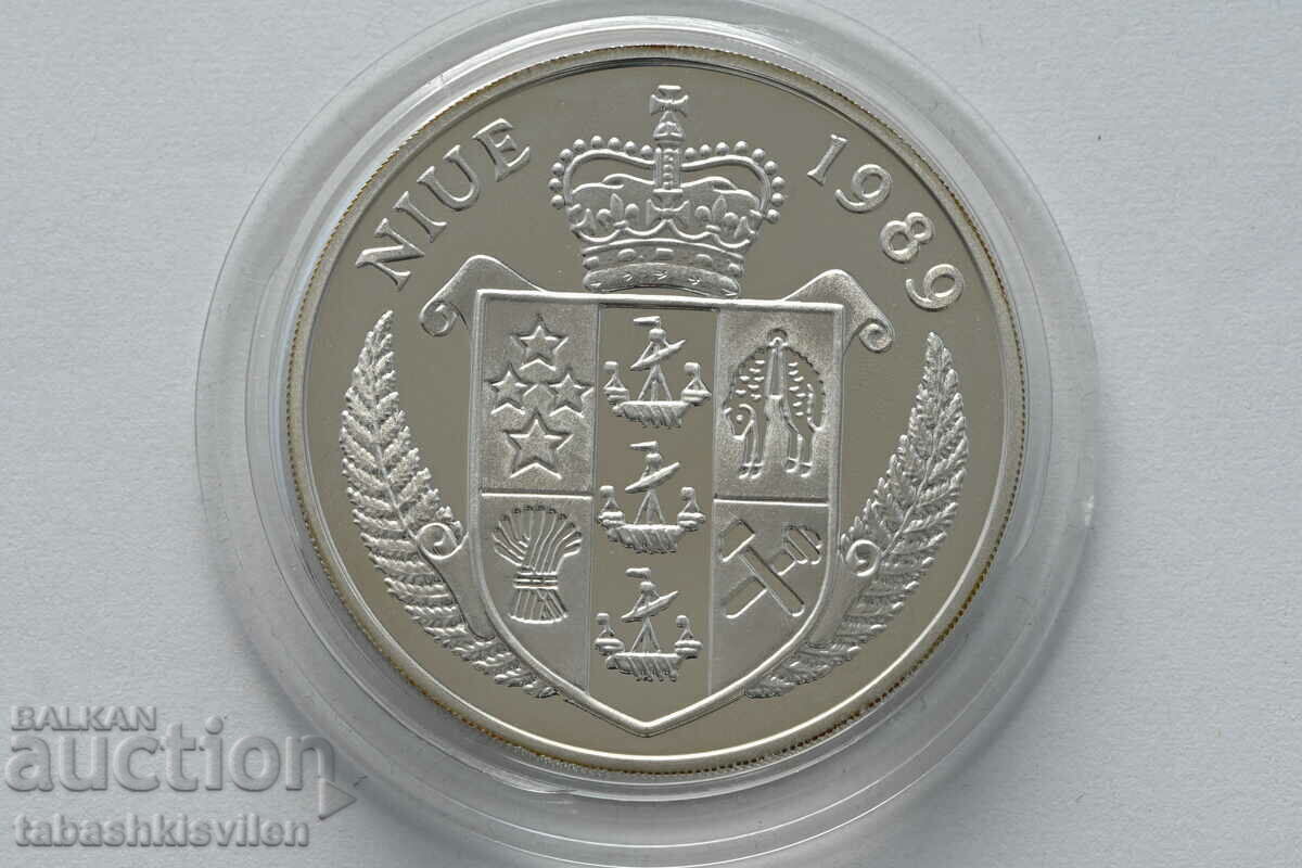 Niue Islands 50 Dollars 1989 Steffi Graf Tennis 28.28g .925 with price 125.00 BGN | € 63.91 Niue Islands 50 Dollars 1989 Steffi Graf Tennis 28.28g .925 with price 125.00 BGN | € 63.91