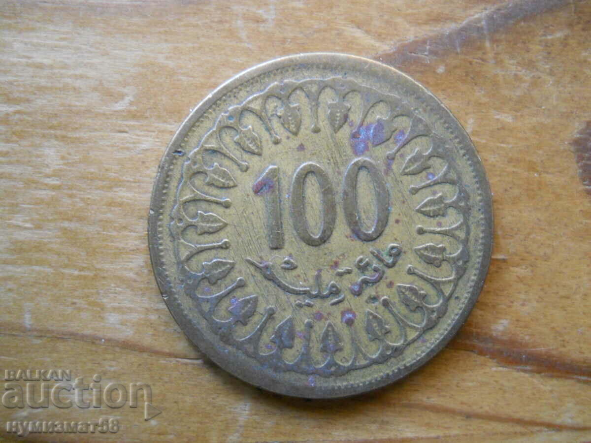 100 milimas 1993 - Tunisia