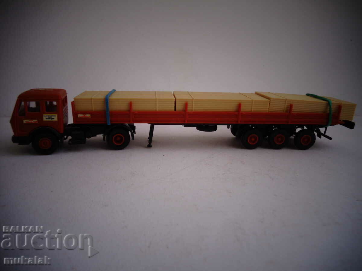 KIBRI H0 1/87 MAN TRUCK MODEL TOY TROLLEY WOODEN BEAMS - 7 KIBRI H0 1/87 MAN TRUCK MODEL TOY TROLLEY WOODEN BEAMS - 7