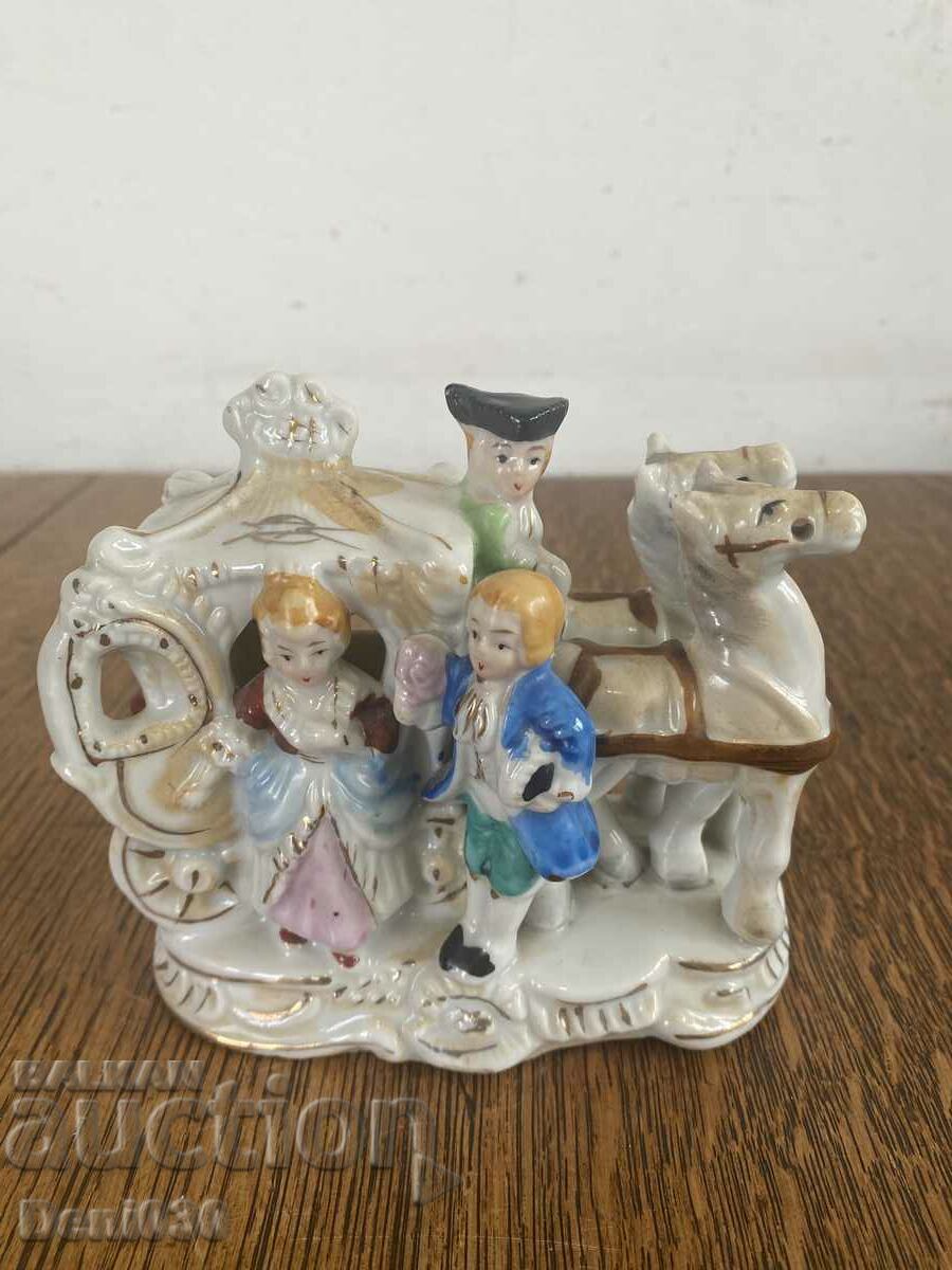 Old German porcelain figure with markings