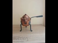 Vintage copper teapot with metal fittings!