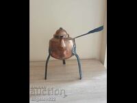 Vintage copper teapot with metal fittings!