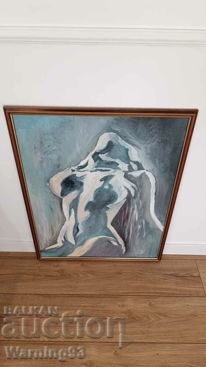 Painting "The Body" - oil on phaser - SB - 80/63cm with price 160.00 BGN | € 81.81 Painting "The Body" - oil on phaser - SB - 80/63cm with price 160.00 BGN | € 81.81
