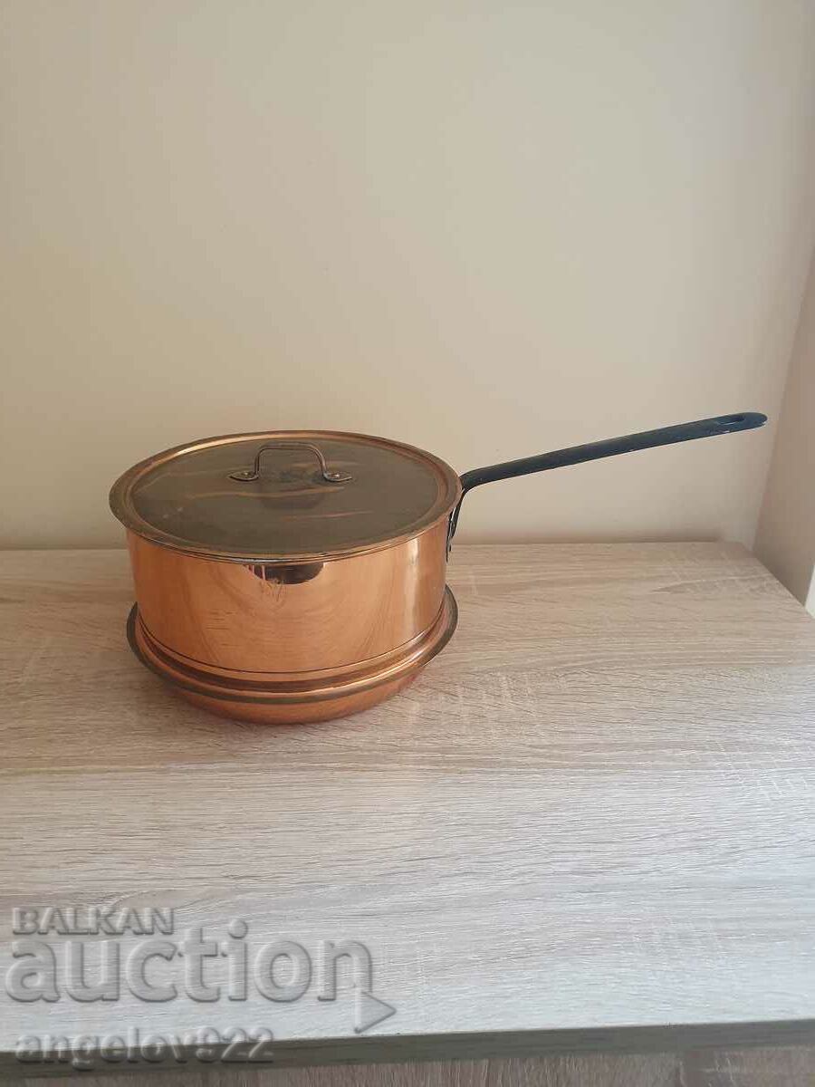 Vintage copper pot with lid!