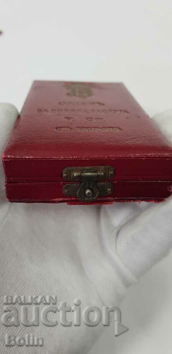 Auction Rare royal box for Order of Military Merit 5st. Boris III Auction Rare royal box for Order of Military Merit 5st. Boris III
