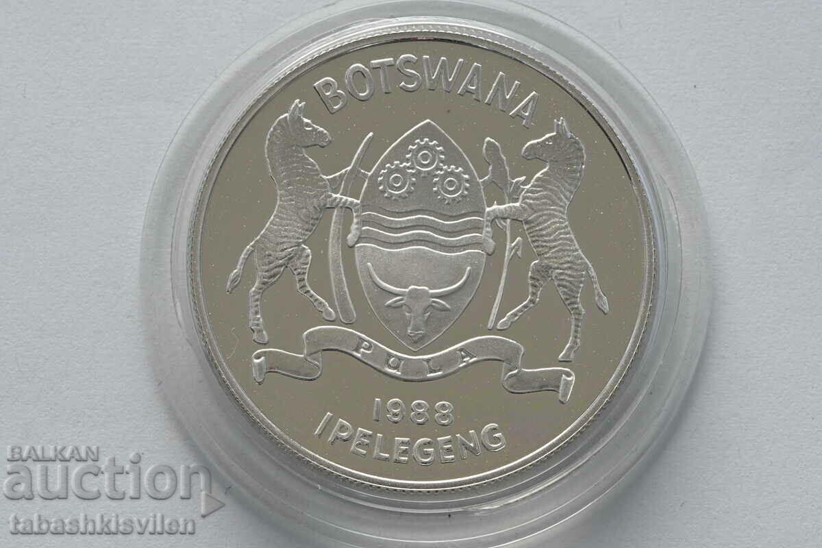 Moneda de argint Botswana 5 Pula 1988 28,28 g / 925 Seul cu preț 125.00 BGN | € 63.91