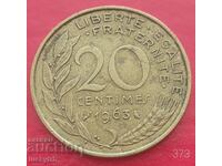 20 centimes 1963 - Γαλλία