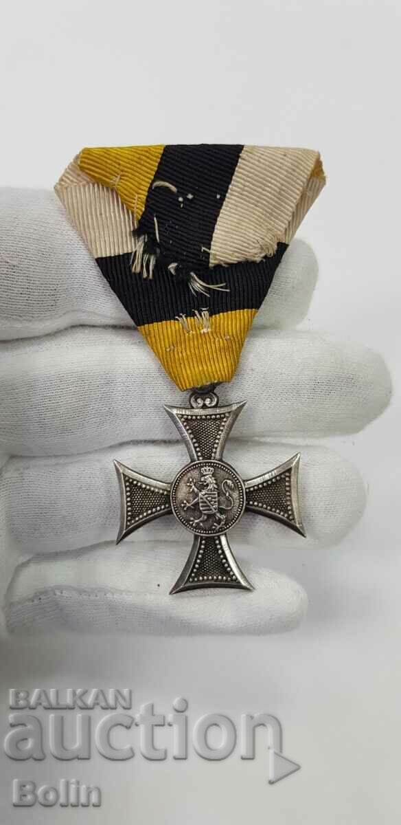 Princely Silver Order For 10 years Excellent Service Ferdinand I with price 180.00 BGN | € 92.03 Princely Silver Order For 10 years Excellent Service Ferdinand I with price 180.00 BGN | € 92.03