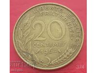 20 сантима 1964 - Франция