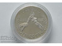 Πιστοποιητικό ασημένιου νομίσματος USA 1 Dollar 1988 26,73 g 900