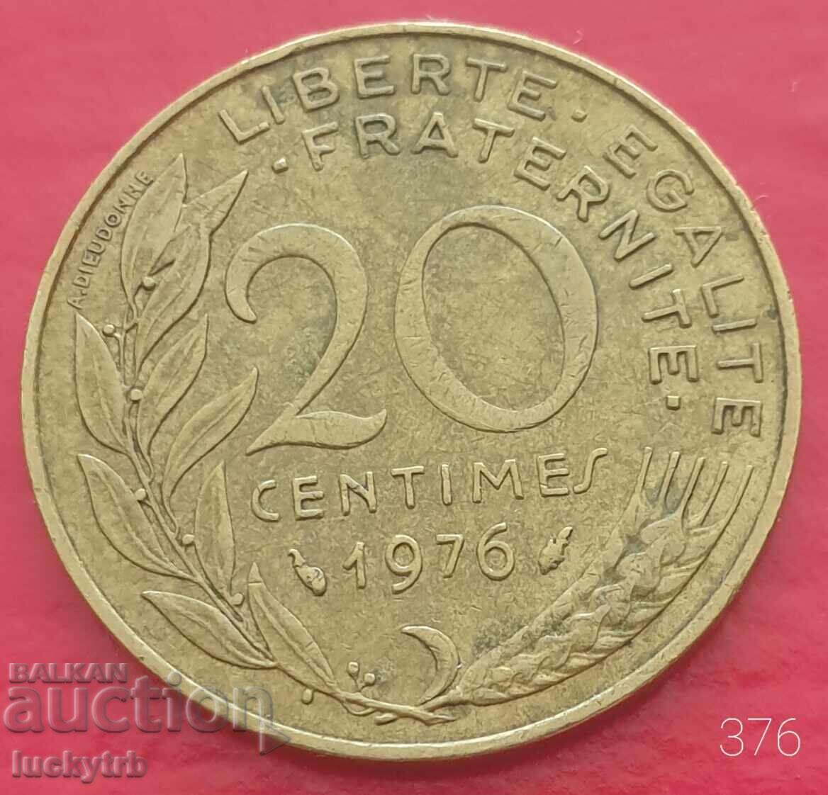 20 centimes 1976 - France