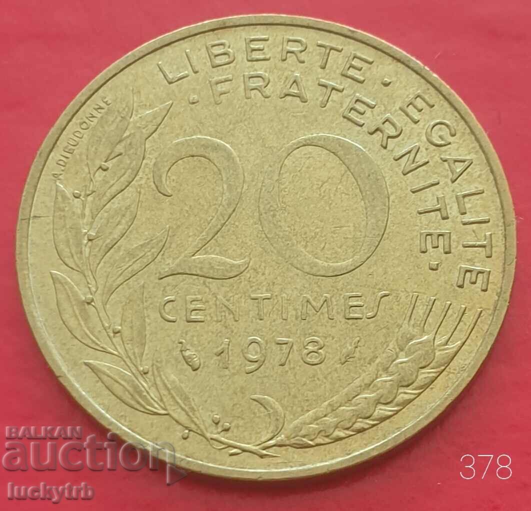 20 centimes 1978 - Γαλλία