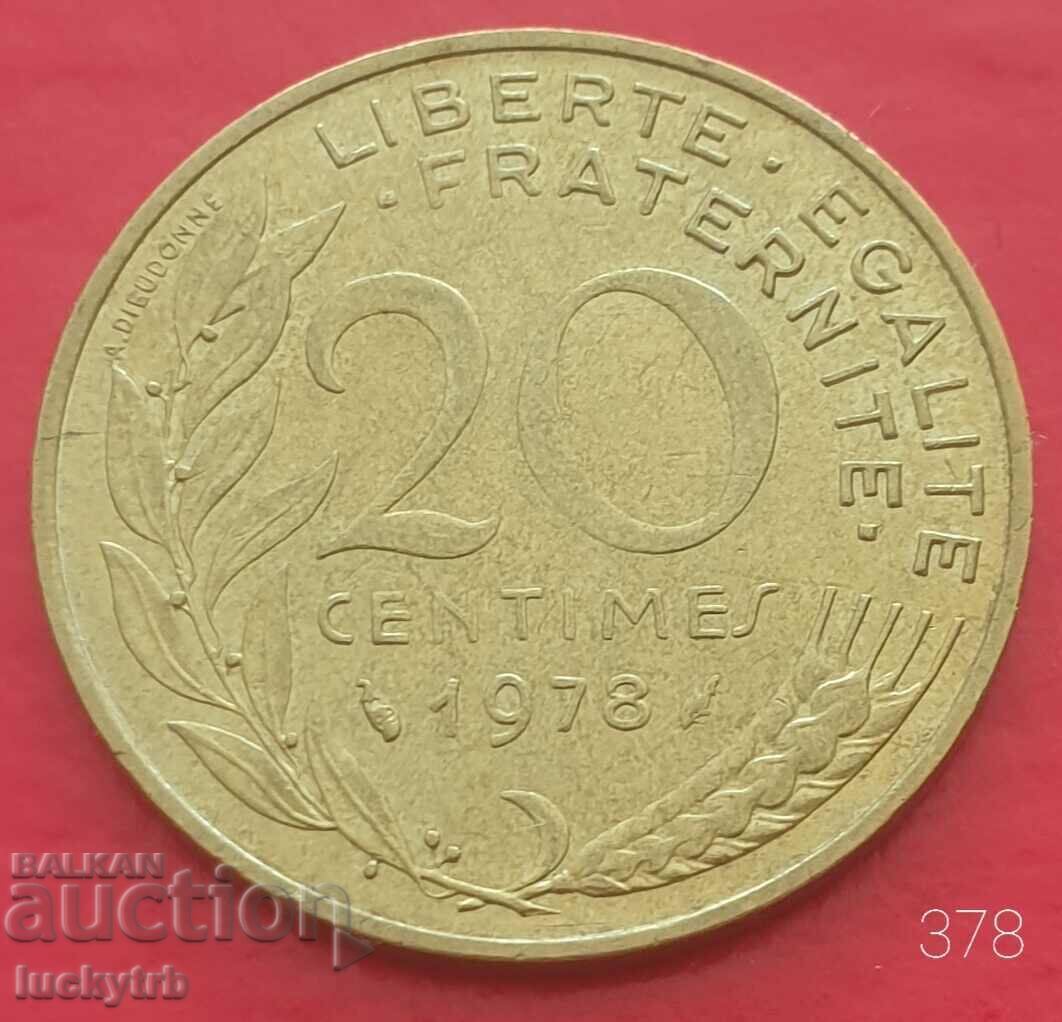 20 centimes 1978 - Γαλλία 20 centimes 1978 - Γαλλία