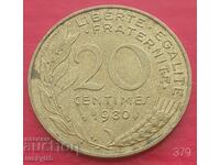 20 centimes 1980 - France