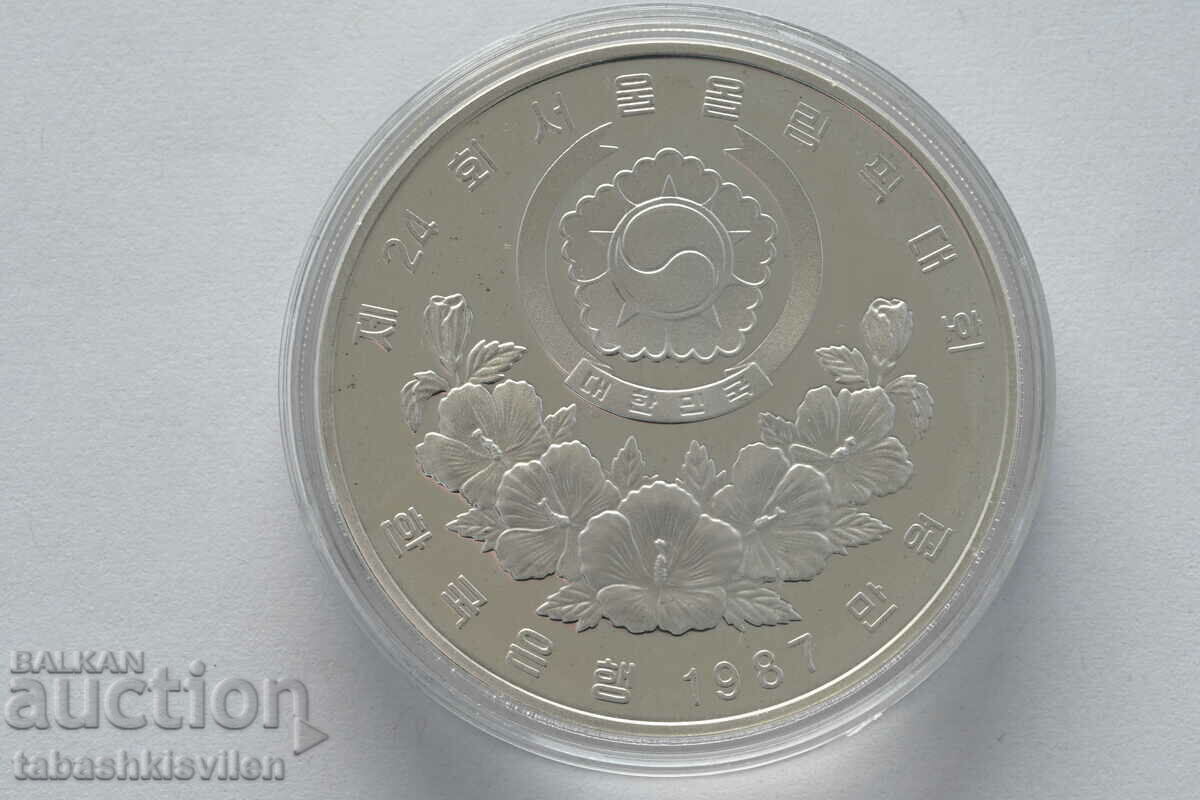 South Korea 10000 Won 1988 Olympic Games 33.62 g 925 proof with price € 90.00 | 176.02 BGN