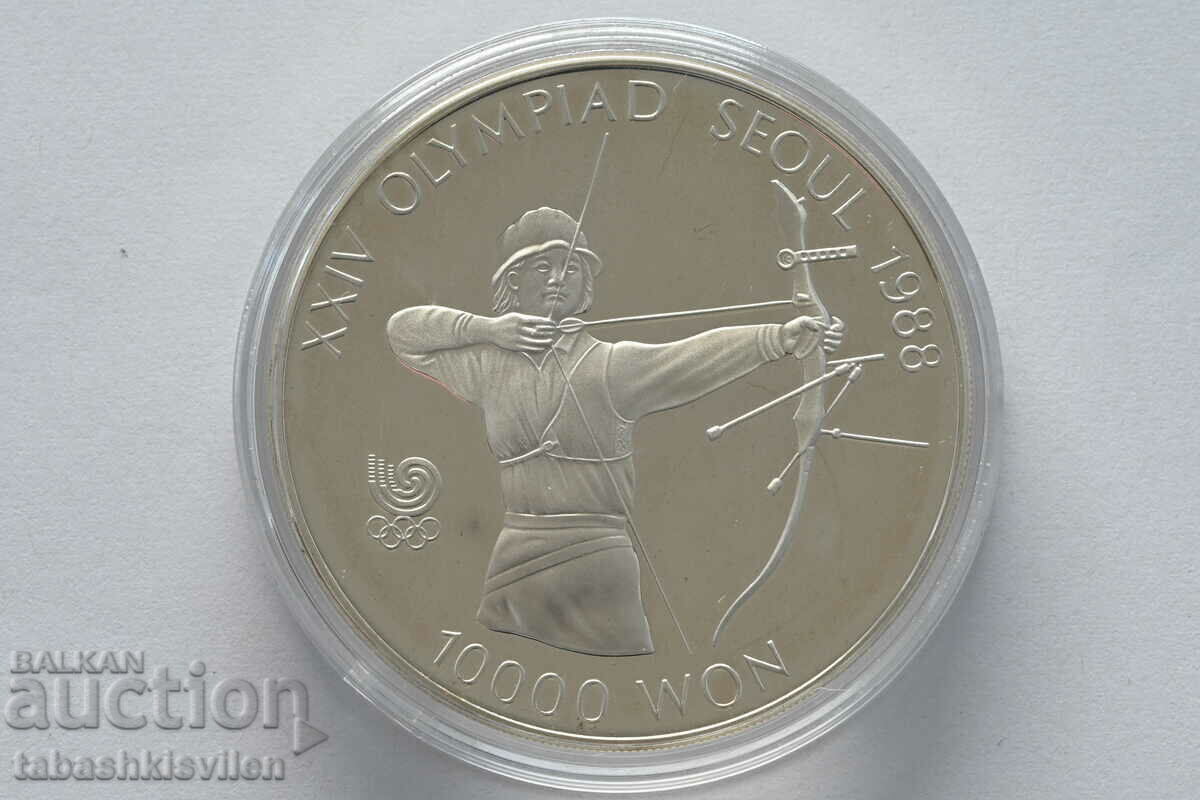 South Korea 10000 Won 1988 Olympic Games 33.62 g 925 proof South Korea 10000 Won 1988 Olympic Games 33.62 g 925 proof