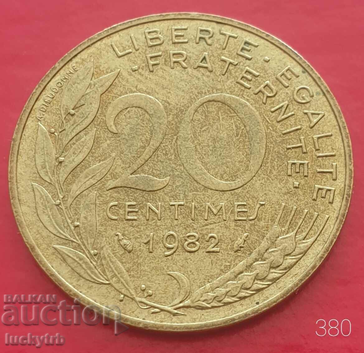 20 centimes 1982 - Γαλλία