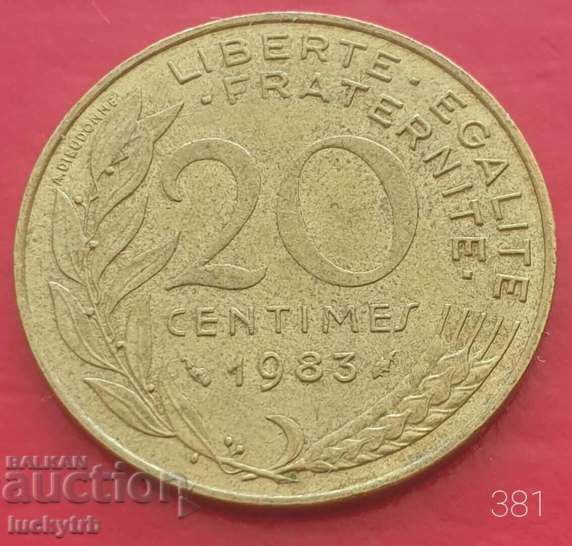 20 centimes 1983 - Γαλλία