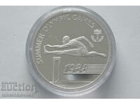 Barbados 20 Dollars 1988 Olympic Games, 23.33 g silver 925