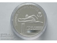 Barbados 20 de dolari Jocurile Olimpice din 1988, 23,33 g argint 925