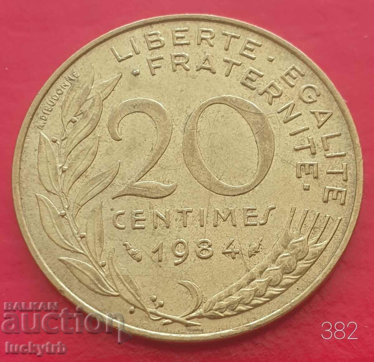 20 centimes 1984 - France 20 centimes 1984 - France