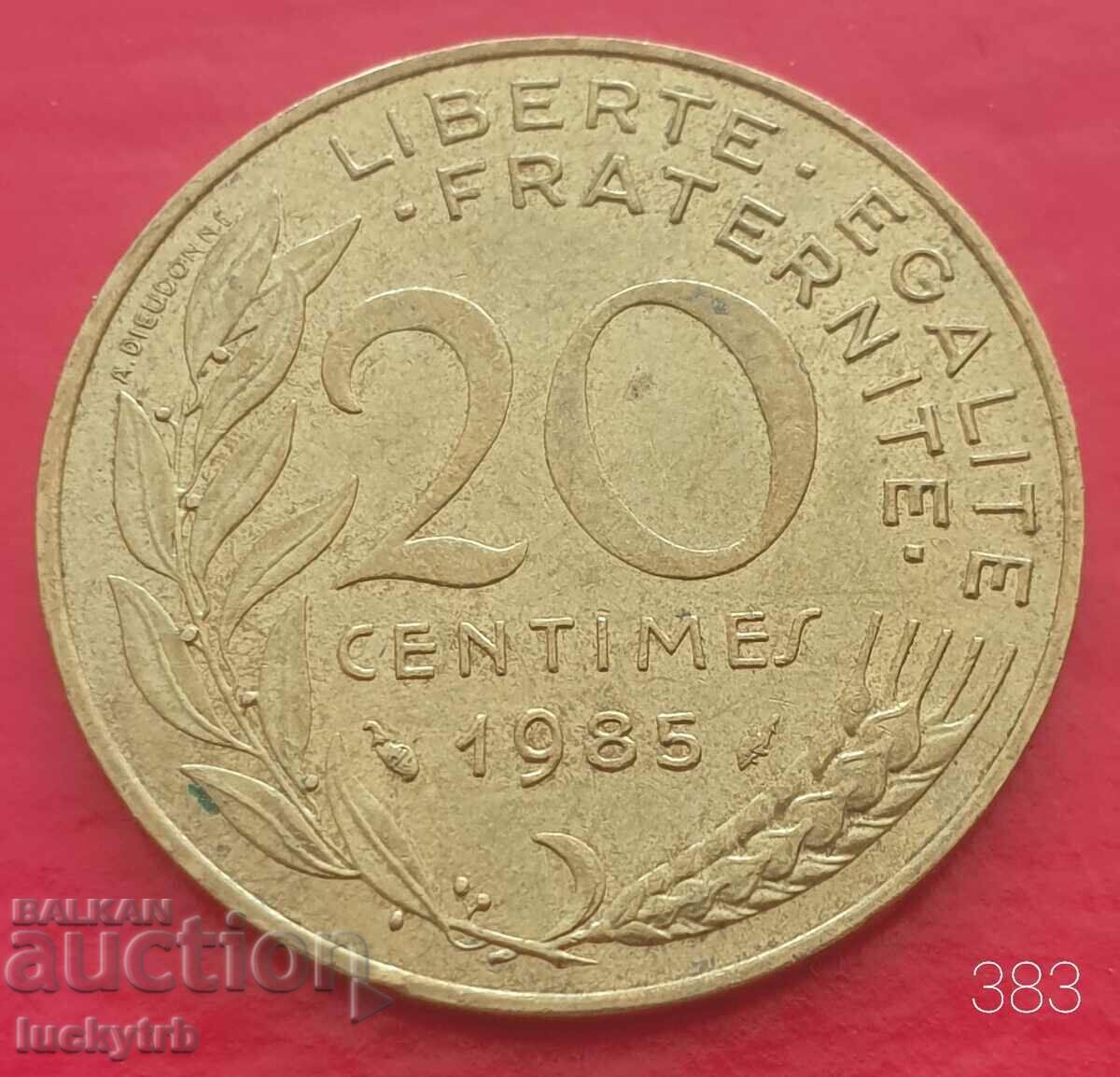 20 centimes 1985 - France