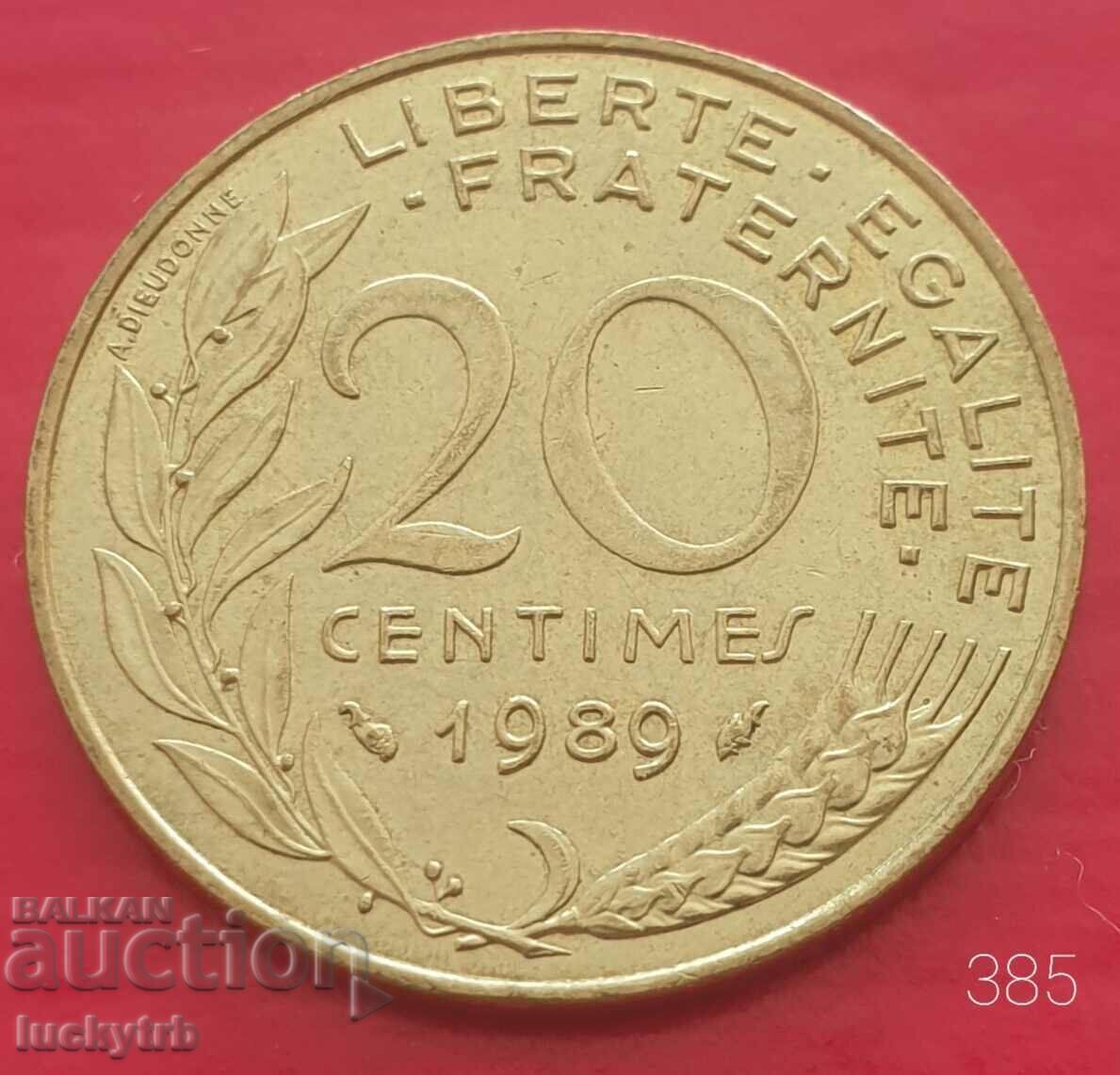 20 centimes 1989 - France 20 centimes 1989 - France