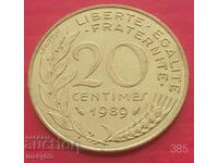 20 centimes 1989 - France