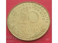 20 centimes 1997 - Γαλλία