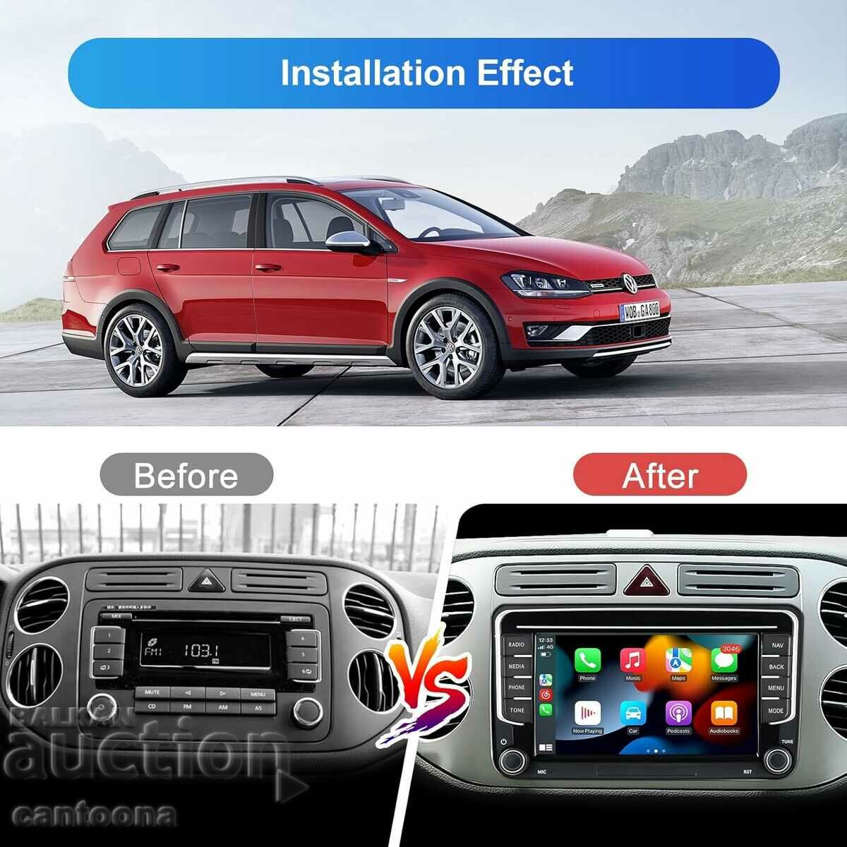 Licitație Navigație GPS cu Android 13, afișaj tactil de 7 inchi, pentru Volkswagen