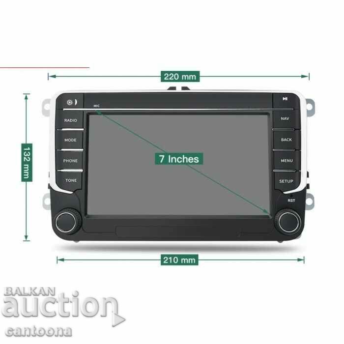 Navigație GPS cu Android 13, afișaj tactil de 7 inchi, pentru Volkswagen - 5