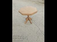 Octagonal solid wood table