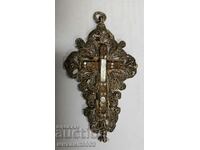 ANTIQUE SILVER DOUBLE FACED FILIGREE CROSS