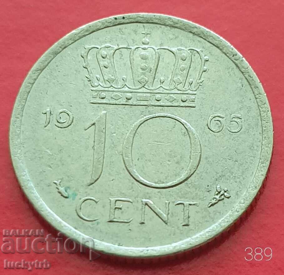 10 cenți 1965 - Țările de Jos