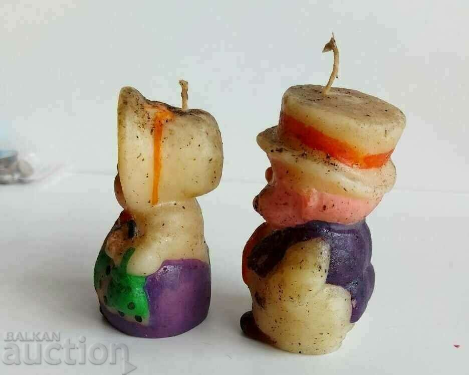 . LOT CANDLES CANDLE WOMAN AND HUSBAND GRANDMOTHER AND GRANDFATHER - 7 . LOT CANDLES CANDLE WOMAN AND HUSBAND GRANDMOTHER AND GRANDFATHER - 7