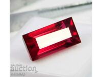 BZC! 11.65 ct natural ruby baguette cert. VGTL from 1 st!