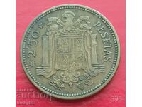 2 1/2 pesetas 1953 "54" - Spain