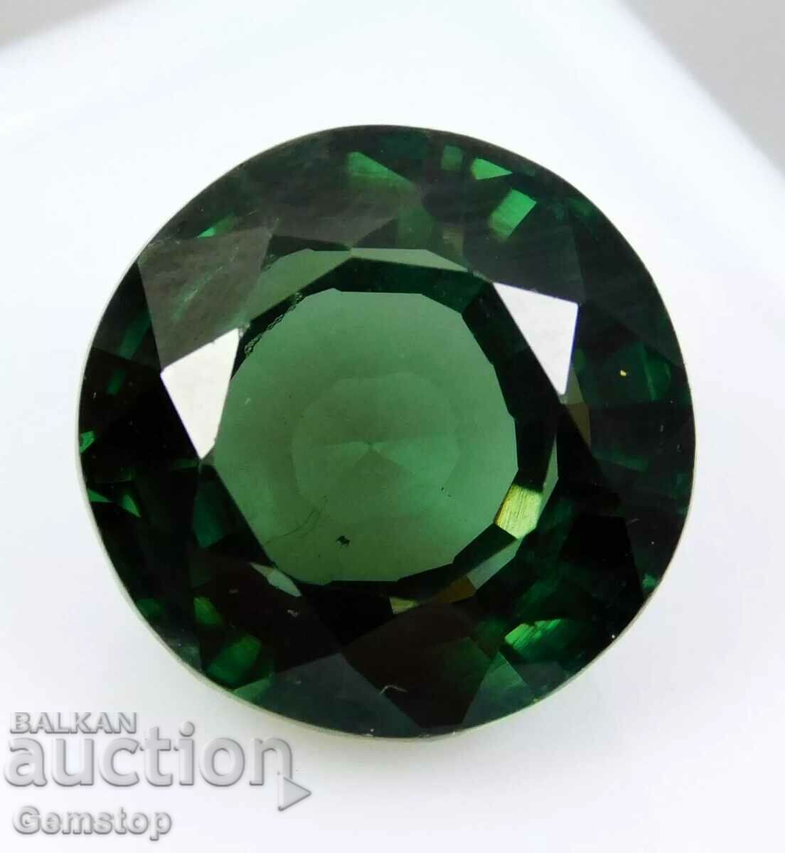 BZC !9.70k natural tsavorite garnet round of 1 st!cert VGTL