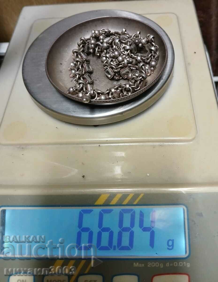 OLD HANDMADE SILVER ANKLE BRACELET - 5 OLD HANDMADE SILVER ANKLE BRACELET - 5