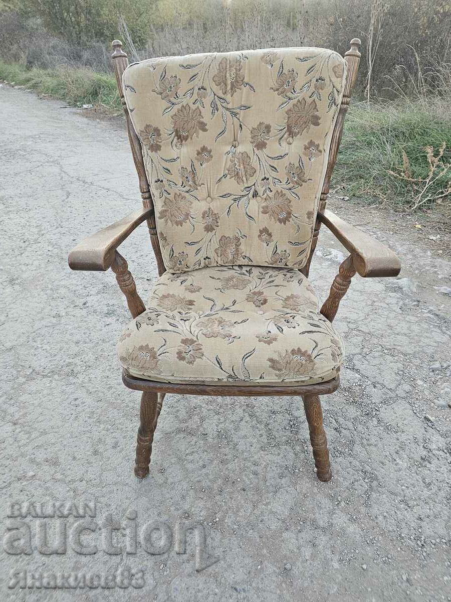 French oak solid armchair