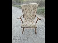 French oak solid armchair